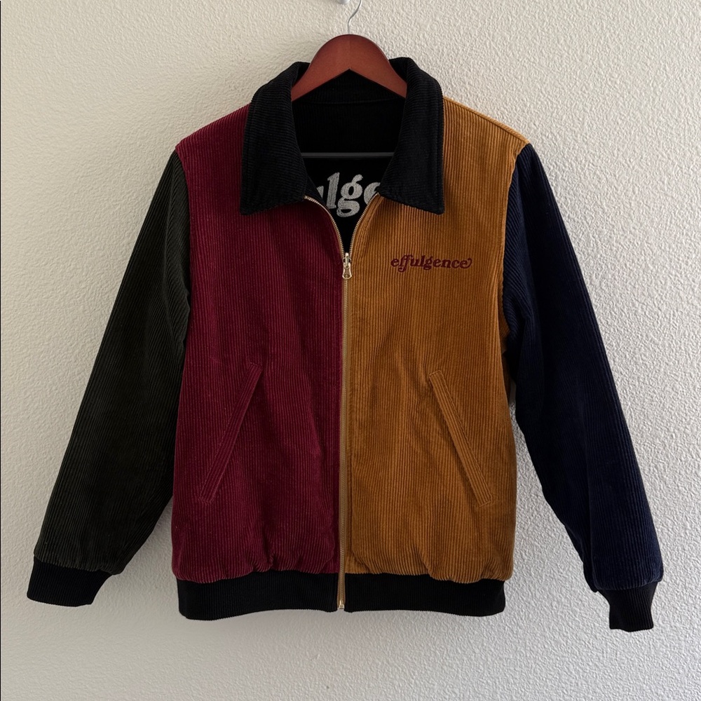 Effulgence Reversible Corduroy Bomber Jacket Size M